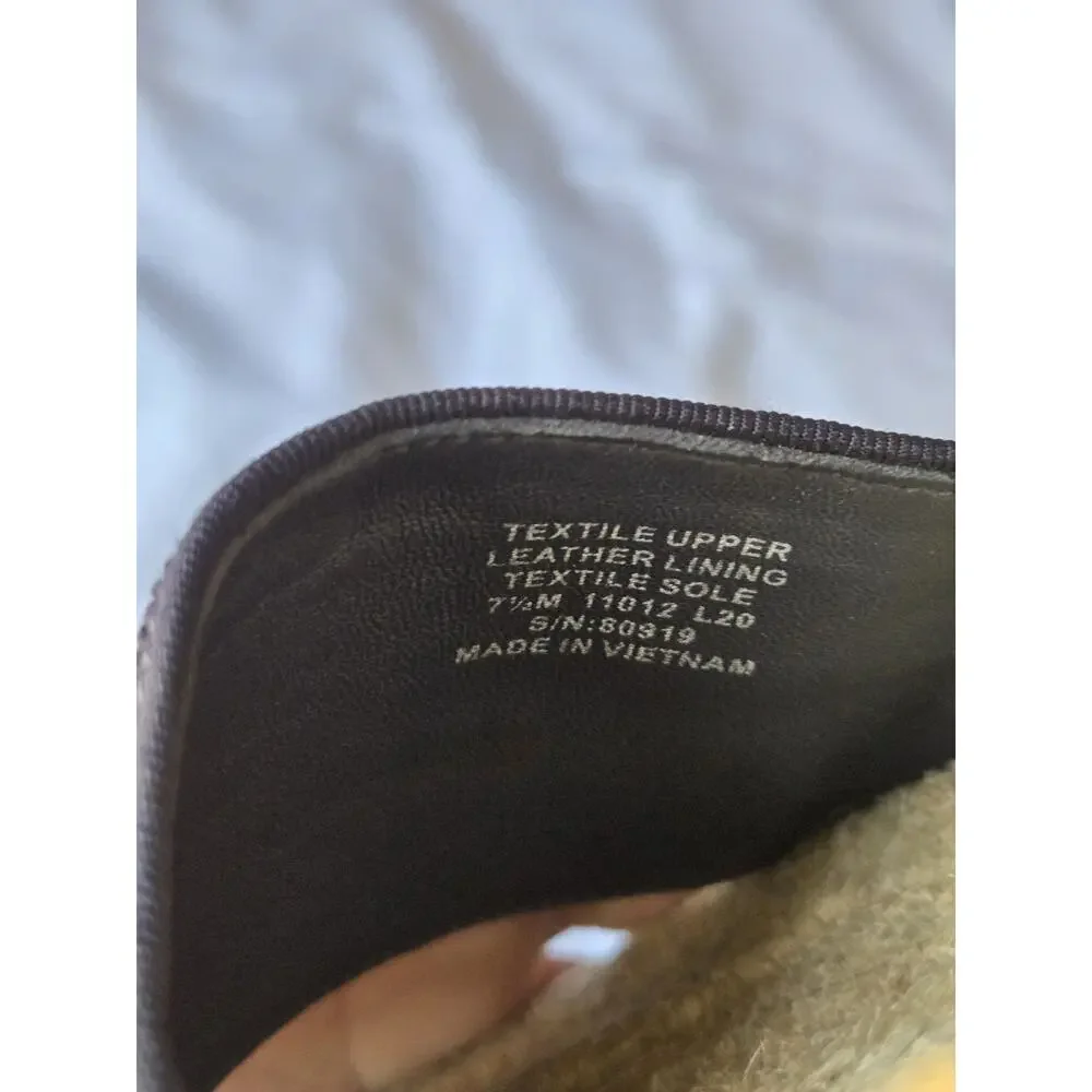 TORY BURCH Sandals Black Ribbon Espadrille Slides Womens 7.5 Coastal Hamptons